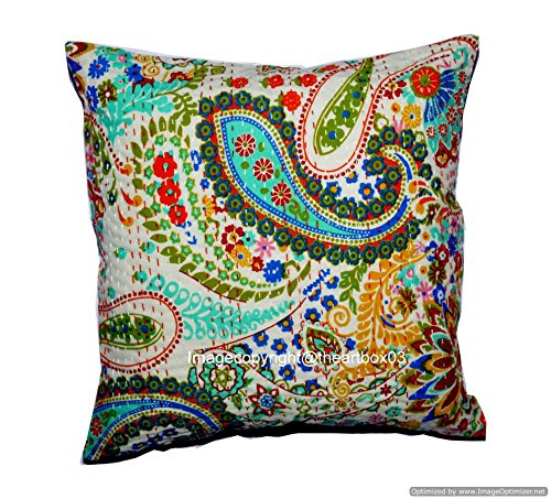 Buy The Art Box Cushion Pillow Kantha 16x16 Inches Bedding Pillows