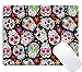 Wknoon Mouse Pad Customized Design, Day of The Dead Colorful Vintage Sugar Skull Abstract Seamless Floral Vector Background