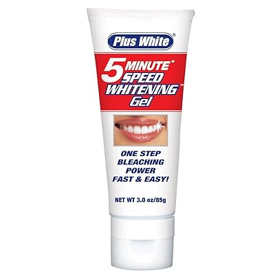 Plus White Bleach Whitening Gel, 5 Minute, Original Flavor, 2 oz