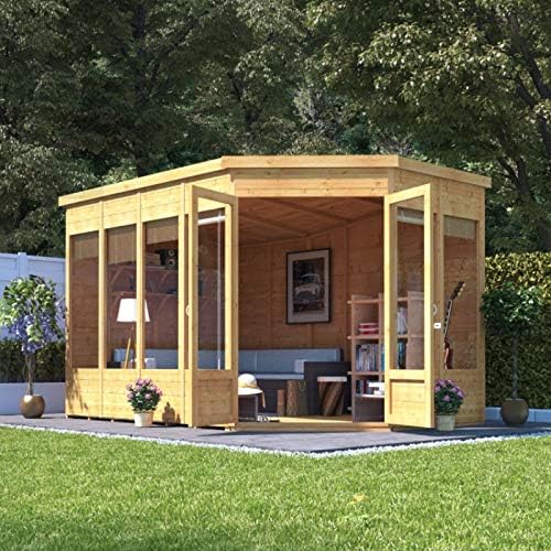 BillyOh Renna Tongue and Groove Corner Summerhouse (11x7 Doors on Right)