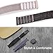 VATI Watch Sport Loop Band, Adjustable Closure Wrist Strap Lightweight Breathable Nylon Replacement Band for Apple Watch Nike+, Series 3/2/1, Sport, Edition (42MM, Black - Pinkish Weave Color)