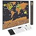 COSBITY Scratch Off World Map, 17