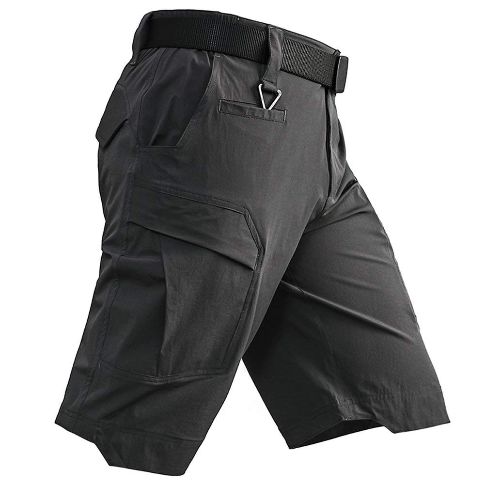 ANTARCTICAMen's Tactical Cargo Shorts Lightweight Waterproof Ripstop Summer Casual Hiking Pants
