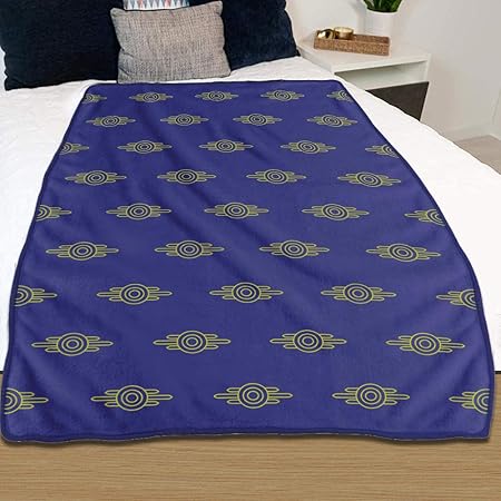 Amazon.com: Fallout Fleece Vault-Tec Blanket [Purple/Gold ...