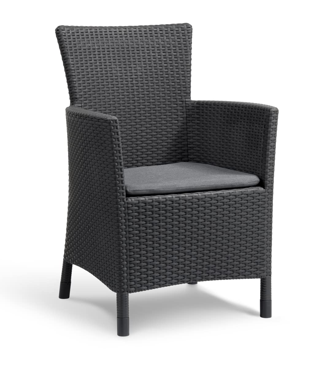 Keter Iowa – Garden Armchair 60x62x89 cm graphite grey