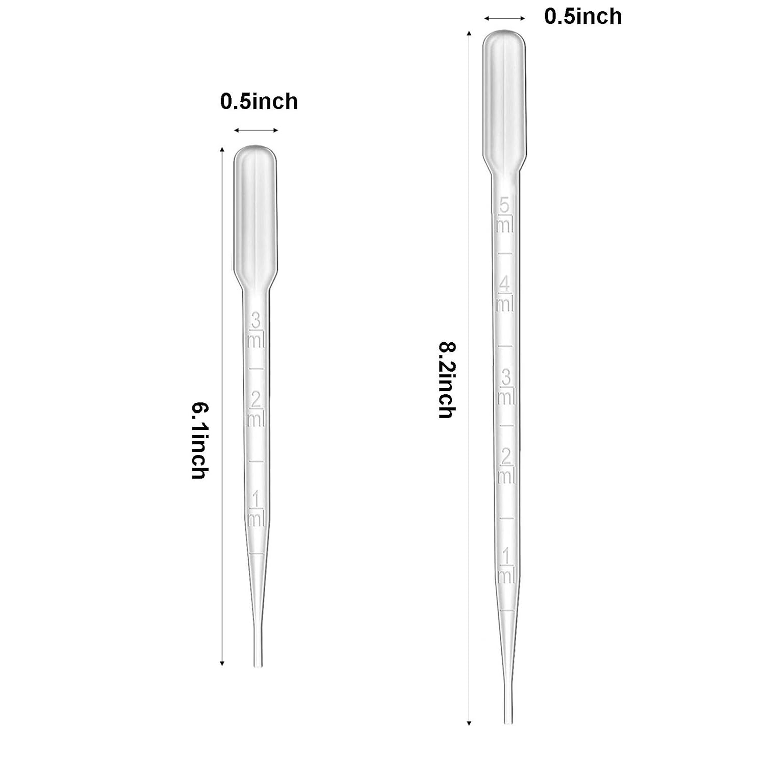 200 PCS Plastic Transfer Pipettes, Disposable Pipette Transfer Pipettes