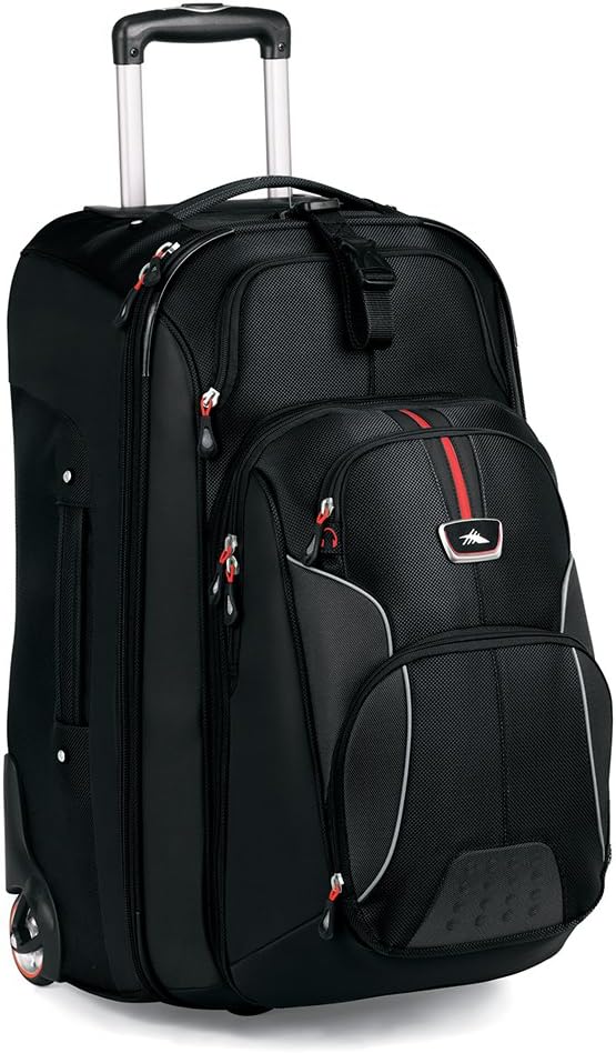 High Sierra Wheeled Backpack, Black Sports & Outdoors