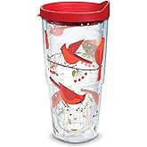 Tervis 1318345 Cardinals Insulated Tumbler with Wrap and Lid 24 oz - Tritan Clear