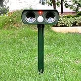 DR.OWL Mole Repeller Outdoor Solar Powered Ultrasonic Animal Repeller With PIR Sensor Protect Your Yard Lawn Gardenï¼Œwaterproof