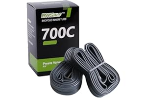 BWSHLF Road Bike Inner Tube 700x25-32/18-25/35-45 Bicycle Replacement Butyl Inner Tube with 48/60mm Presta Valve for Road Bikes (2 Pack)
