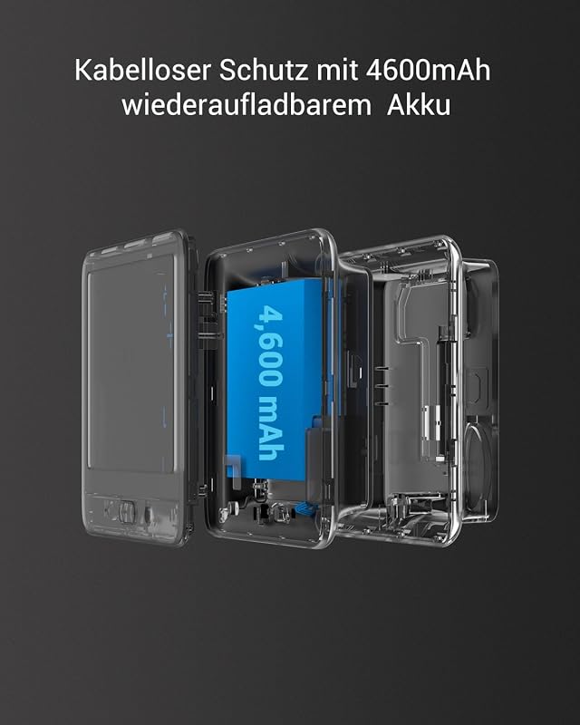 WLAN Türklingel mit 166° Weitwinkel und PIR-Sensor, 2MP Türspion Kamera mit 4,3 Zoll Farbbildschirm, 4600mAh Akku, AI Personenerkennung, Zwei-Wege-Videoanruf und Live-Ansicht verfügbar, CP4