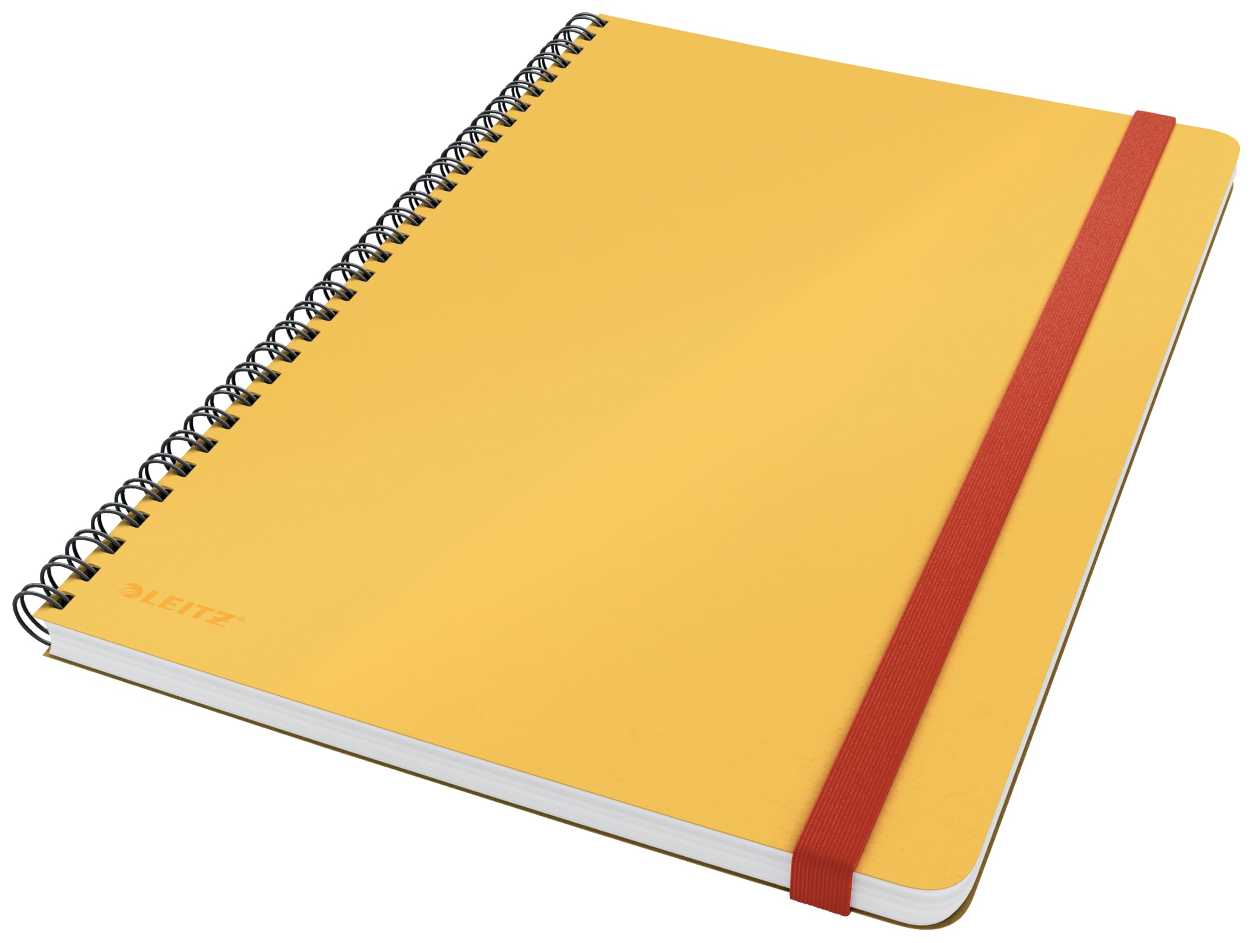 Leitz Large (B5) Squared Wirebound Notebook, 80 Sheet, Cosy Range, Warm Yellow, 44840019