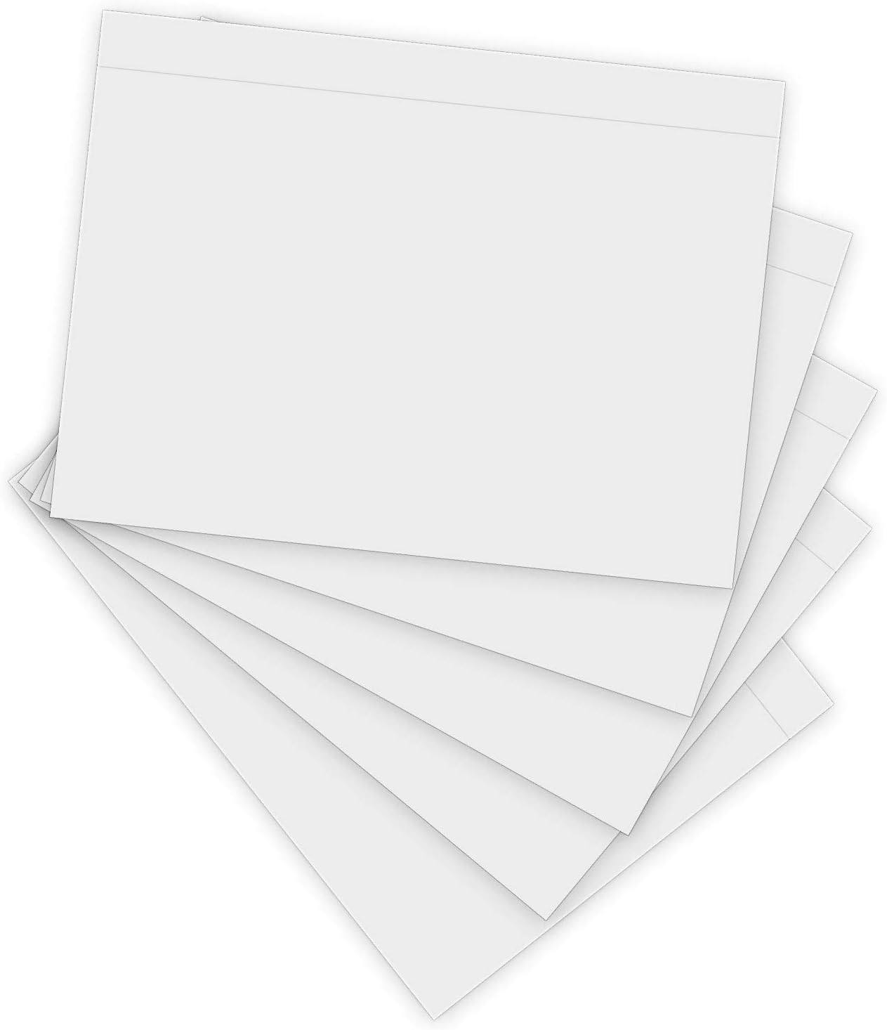 Methdic 7.5" x 5.5" Clear Strong Adhesive Packing List/Shipping Labels Envelopes Pouches (200 Pack) : Office Products