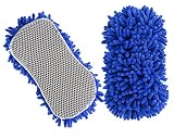 Relentless Drive Ultimate Microfiber Car Wash Sponge - Premium Chenille Microfiber - Lint Free - Scratch Free - Ultra Soft Automobile Cleaning Sponge - 2 Pack