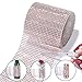 Rhinestone Diamond Ribbon Rose Gold, Southlight Bling Diamond Wrap Ribbon for Event Decorations, Wedding Cake, Bridal & Party Decorations Acrylic Bling Rhinestone Roll(1 Roll, 30Ft,10 Yards)