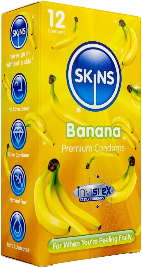 Skins Banana Flavoured Condoms Thin Extra Feel - Image 3