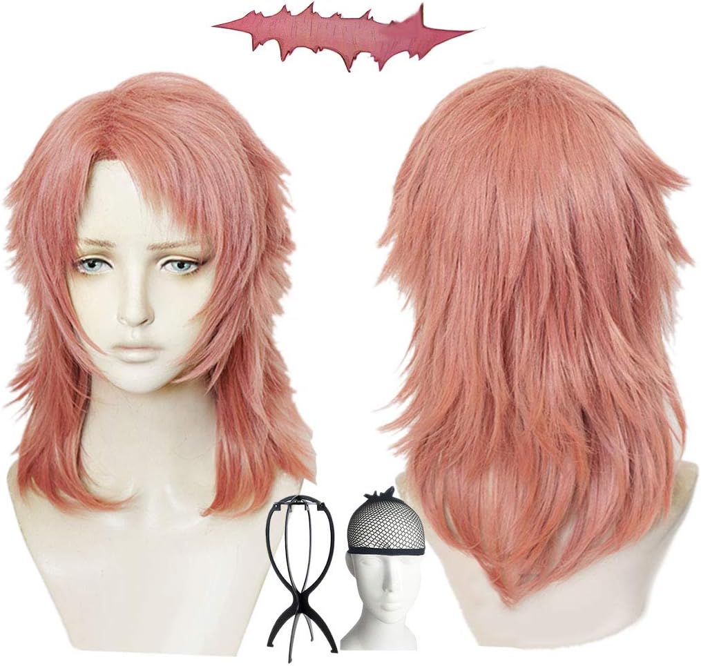 鬼滅の刃(きめつのやいば)錆兎(さびと)タトゥーシール付 ウィッグ かつら コスプレウイッグ