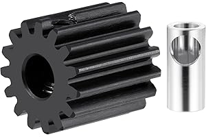 BRKRC Steel 32P 5mm Pinion Gear 11T-24T Motor Gears for 1/5 1/6 1/8 1/10 1/14 1/16 1/18 RC Buggy Monster Truck Drift Car Off-Road Crawler Parts (15T)