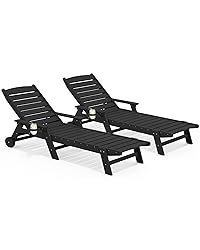 SERWALL Patio Chaise Lounge Chair Set of
