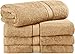 Premium Cotton Bath Towels 4 Pack Champagne - (30 x 56 Inch) Ringspun Cotton for Maximum Softness and Absorbency - by Utopia Towels