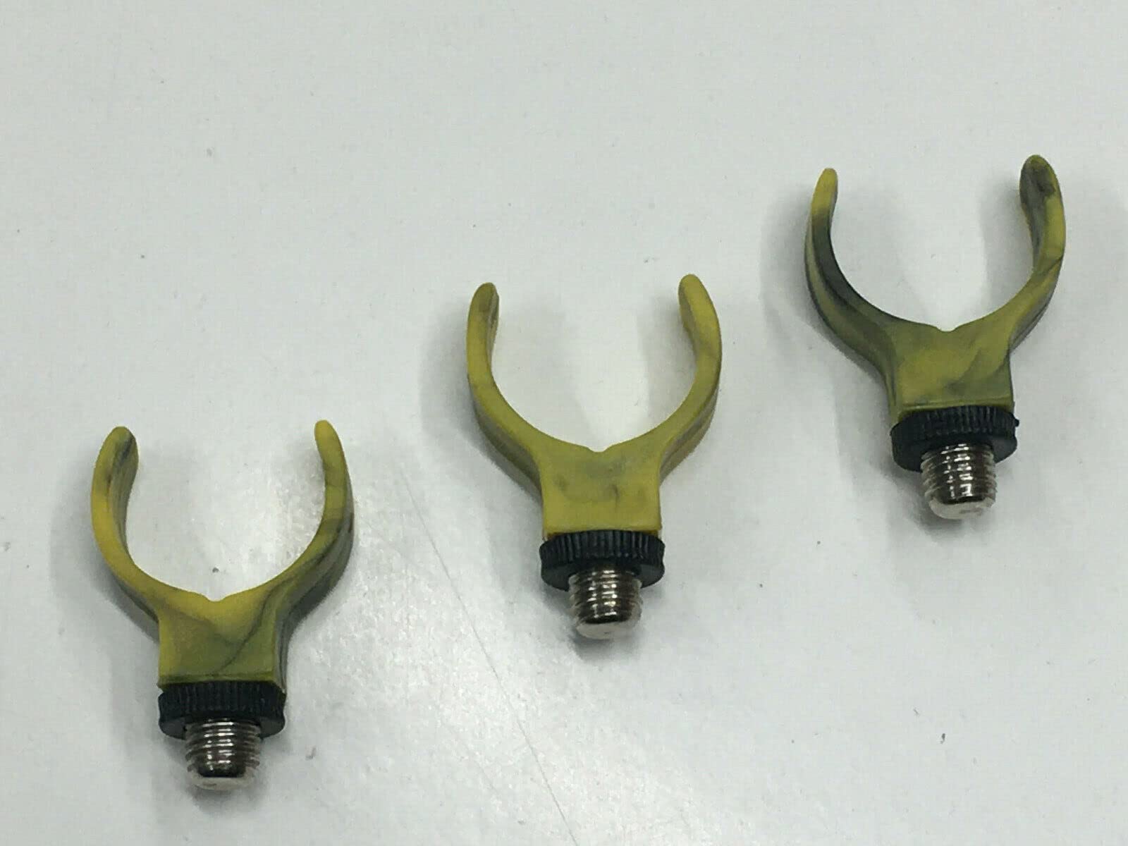 TMC 3 x Hard Camo Plastic horseshoe Rod butt rests. Coarse/carp/Pike. Camo Design