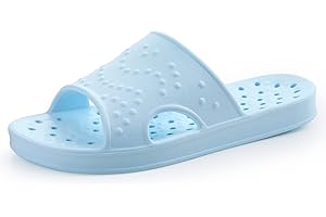 shevalues Shower Shoes for Women Men with Arch Support Quick Drying Pool Slides Lightweight Beach Sandals with Drain Holes