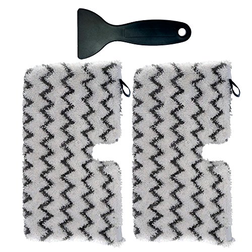 Dttery 2 Pack Scrubbing Cleaning Microfiber Steam Mop