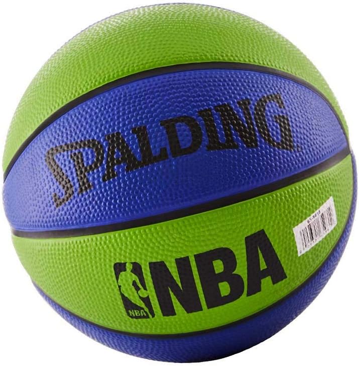 Spalding NBA Mini Rubber Outdoor Basketball, Blue/Green : Sports & Outdoors