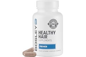BosleyMD Healthy Hair Growth Supplements with DHT Blockers for Women and Men for Thicker, Fuller, Stronger Hair, 1-2 Month Supply