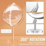Auxmir 10X Magnifying Makeup Mirror with Tweezers, 6.8'' Double Sided view 7