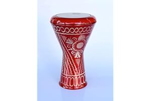 trirmusic Small Egyptian Darbuka Drum Doumbek Tombak CD-217M Brown Animal Hide