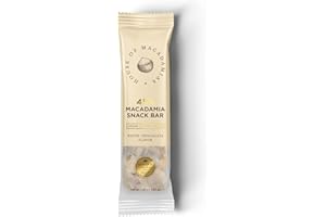 House of Macadamias, Macadamia Snack Bars, White Chocolate, 12 x 1.41oz - Keto, Vegan, Paleo, Gluten-Free, Sugar-Free, Dairy-Free, Healthy Snack Option