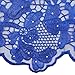 WorthSJLH African Lace Fabric 5 Yards 2019 Weddings Lace Embroidered Peach French Net Lace Guipure Nigerian Lace Fabrics LF811 (Royal Blue)