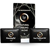 LE WALK Single-Dose Face and Body Peel &ndash; 3-Step Exfoliation Kit with Natural Algae | Skin Renewal in 7 Days | Includes Cleansing Gel and Post-Treatment Gel