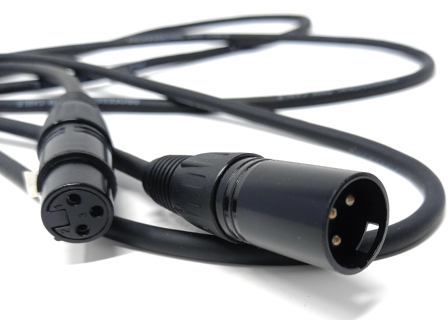 DRUT 5m XLR 3pin Male to Female Microphone, Mixer Audio Cable Extension Lead 16.5ft Black