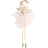 MON AMI Angel Stuffed Doll - 15", Soft Elegant Plush Doll for Little Girls, Use as Toy or Room Decor