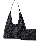 YFGBCX Leopard Tote Bag for Women Cheetah Purse Brown Vintage Hobo Bag Large Capacity Work Tote Bag