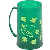 Chef Craft Select St. Patrick's Day Freezer Mug, 16 Ounce Capacity, Green