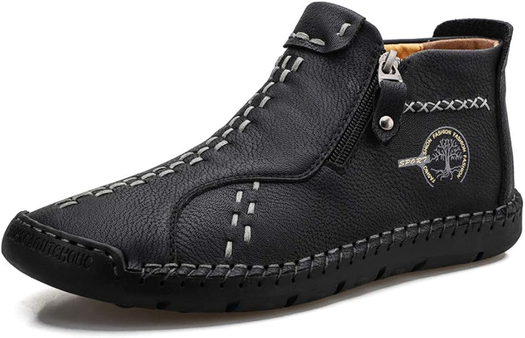 Govicta Men�s Boots Hand Stitching Slip on Govicta Men�s Boots Hand Stitching Slip on