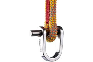 Notch Quickie Steel Shackle for Basal, Canopy Anchor or Redirects, Quadruple Action Rotating Slic Pin