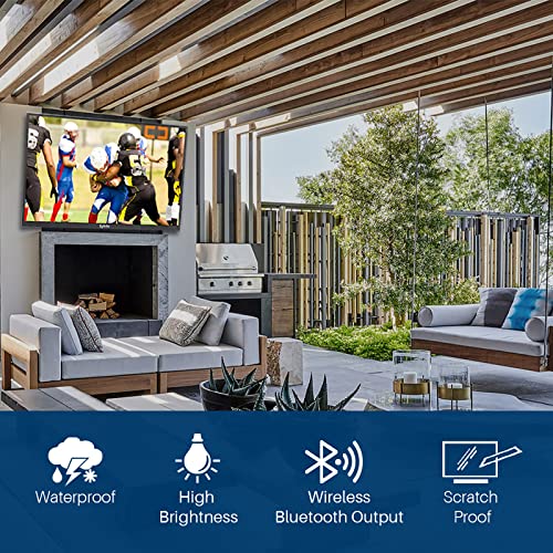SYLVOX 43 inch Outdoor Smart TV, Waterproof 4K UHD High Brightness LED