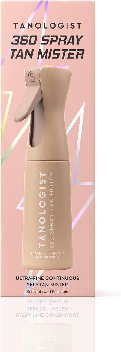 Tanologist 360 Spray Tan Mister 250ml Refillable Continuous Spray Bottle