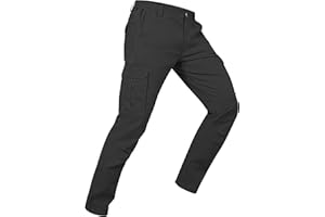 MOURCE Mens Tactical Pants, Water Resistant Ripstop Stretch Cargo Work Pants, Lightweight Outdoor Hiking Pants (No Belt)