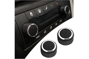 FIGPADE 2PCS Car Volume Knob for Rear Audio Replacement OEM 22912547,Rear Radio Knobs Replacement Buttons Compatible with Buick Chevy GMC,Professional Rears Volume Control Knob