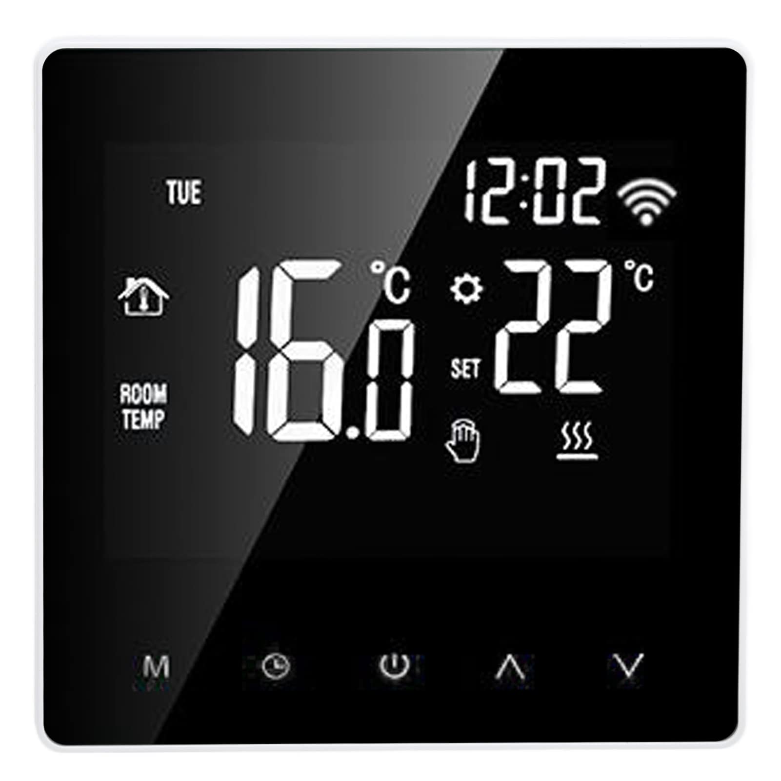 ME81H Smart WiFi LCD Thermostat for Underfloor Heating and Wall-Mounted Boilers Programmable Digital Floor Heating Controller with Touchscreen Display