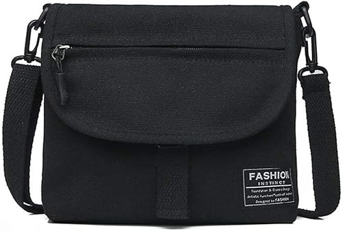 Amazon Co Jp Honesty Mouth キャンバス サコッシュ バッグ レディース 斜めがけ ショルダーバッグ シンプル コンパクト おしゃれ デザイン 01 ブラック シューズ バッグ