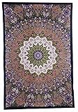 Star Elephant Tapestry - Green & Purple - Beach Sheet - Hanging Wall Art