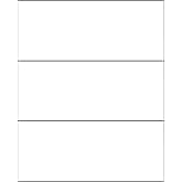 Tabbies Laser/Inkjet Label Sheets, Blank White, Labels are 8-1/2"W x 3-1/2"H, 3 Labels/Sheet, 300 Labels/Pack (40163)