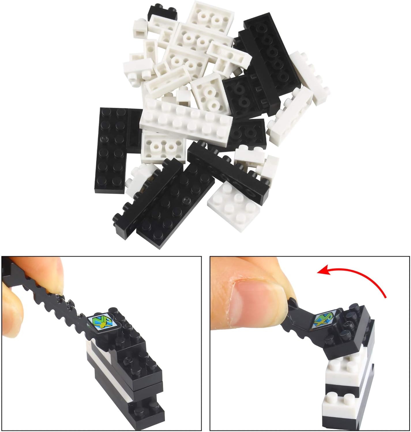 Larcele Micro Dog Building Blocks Set Pet Mini Building Toy Bricks Kit,950 Pieces KLJM-02 (Border Collie) - Image 5