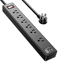 6Ft Power Strip Surge Protector - Yintar Extension